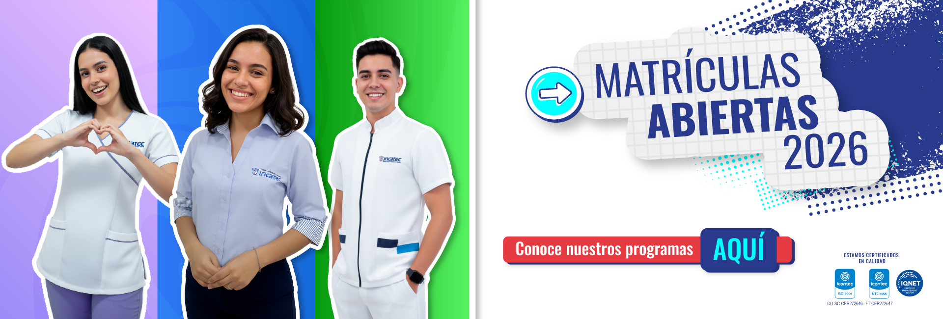 Matrículas abiertas en INCATEC