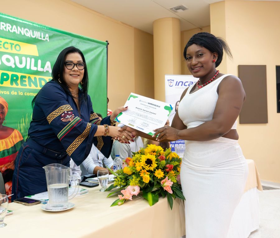 Ceremonia de Certificación del Proyecto Barranquilla Afroemprende