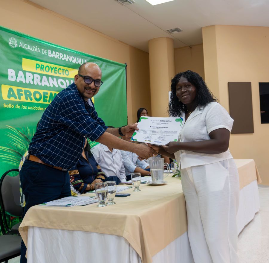Ceremonia de Certificación del Proyecto Barranquilla Afroemprende